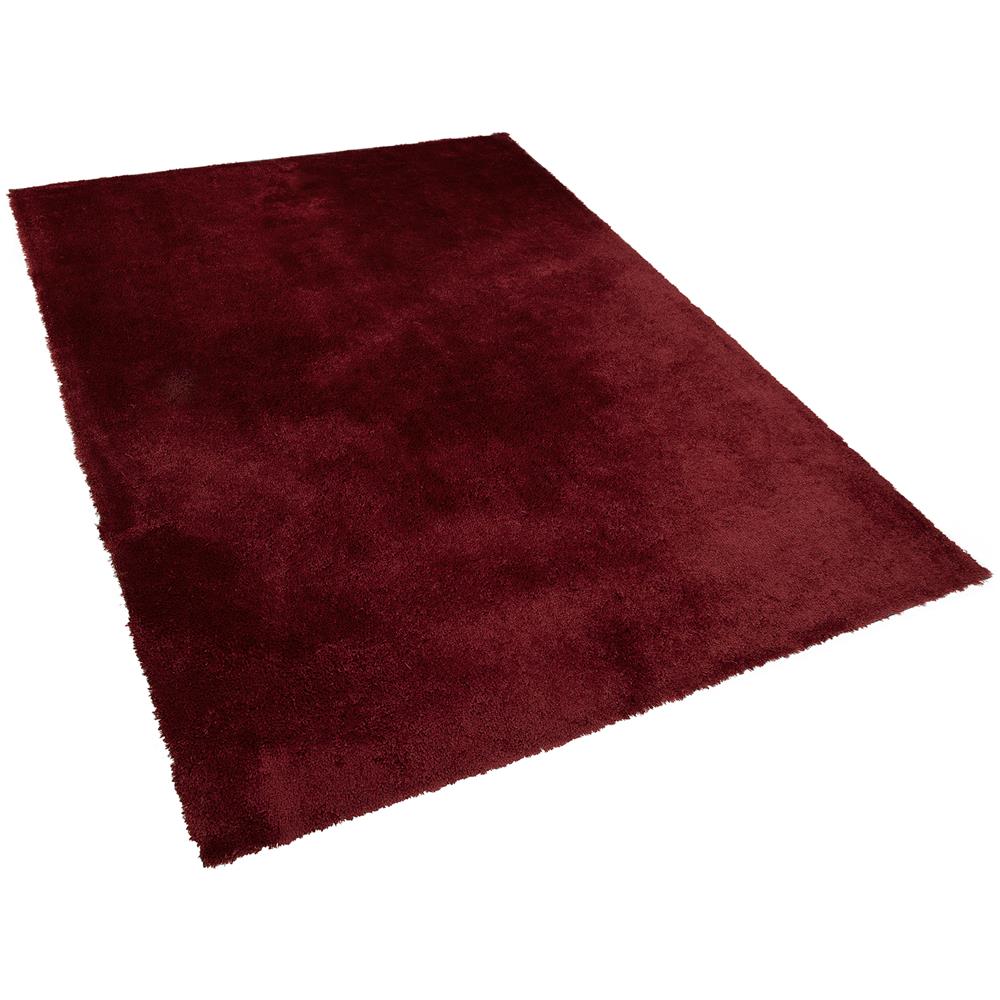 Tappeto Shaggy Rosso Scuro 160 X 230 Cm Evren - Foto 1