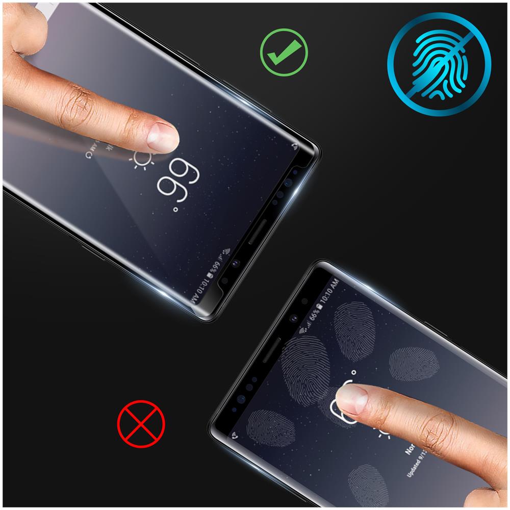 Salvadisplay Samsung Galaxy Note 9 Vetro Temperato Smussato Bordo Nero - Foto 2