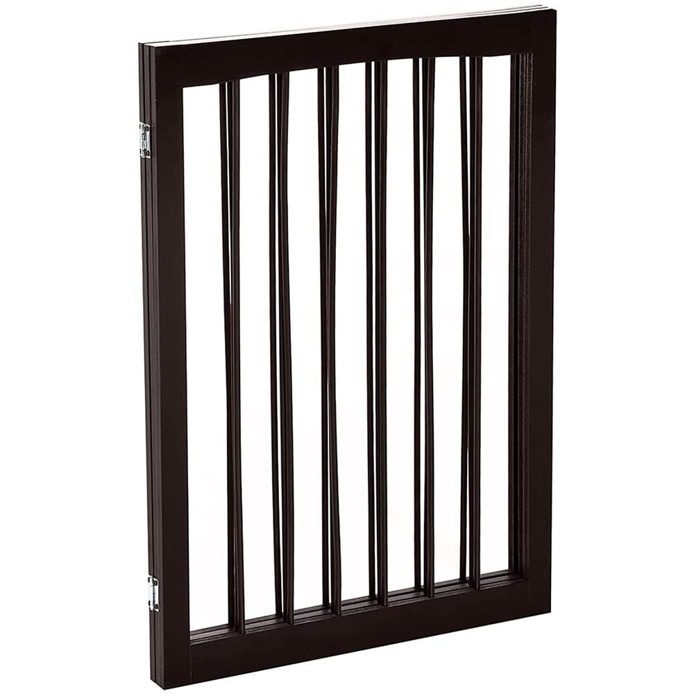 Cancellino Portatile da 3 Sezioni per Cani e Animali Domestici, Divisorio di Sicurezza Pieghevole, 160x1.2x76 cm, Marrone - Foto 8