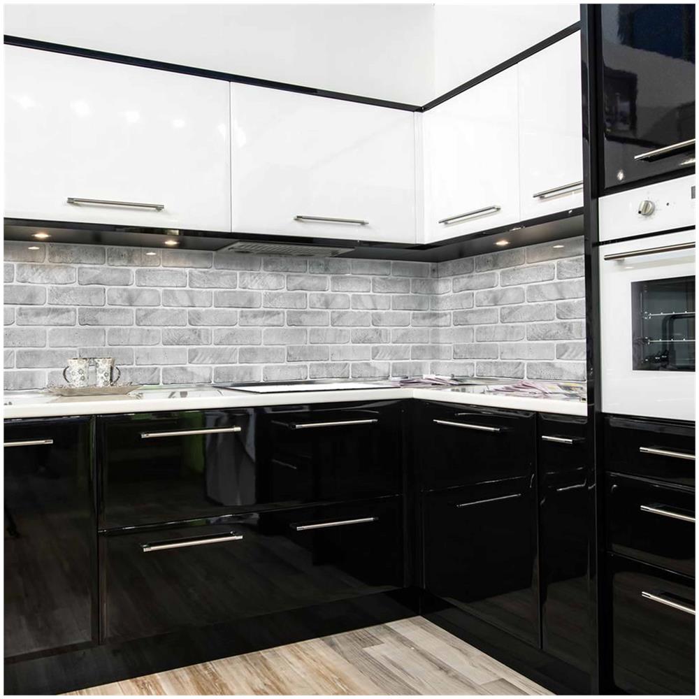 Pannelli 3d Rivestimento A Parete In Pvc Effetto Pietra Vecchi Mattoni Grigi Realistici E Isolanti. - Foto 2