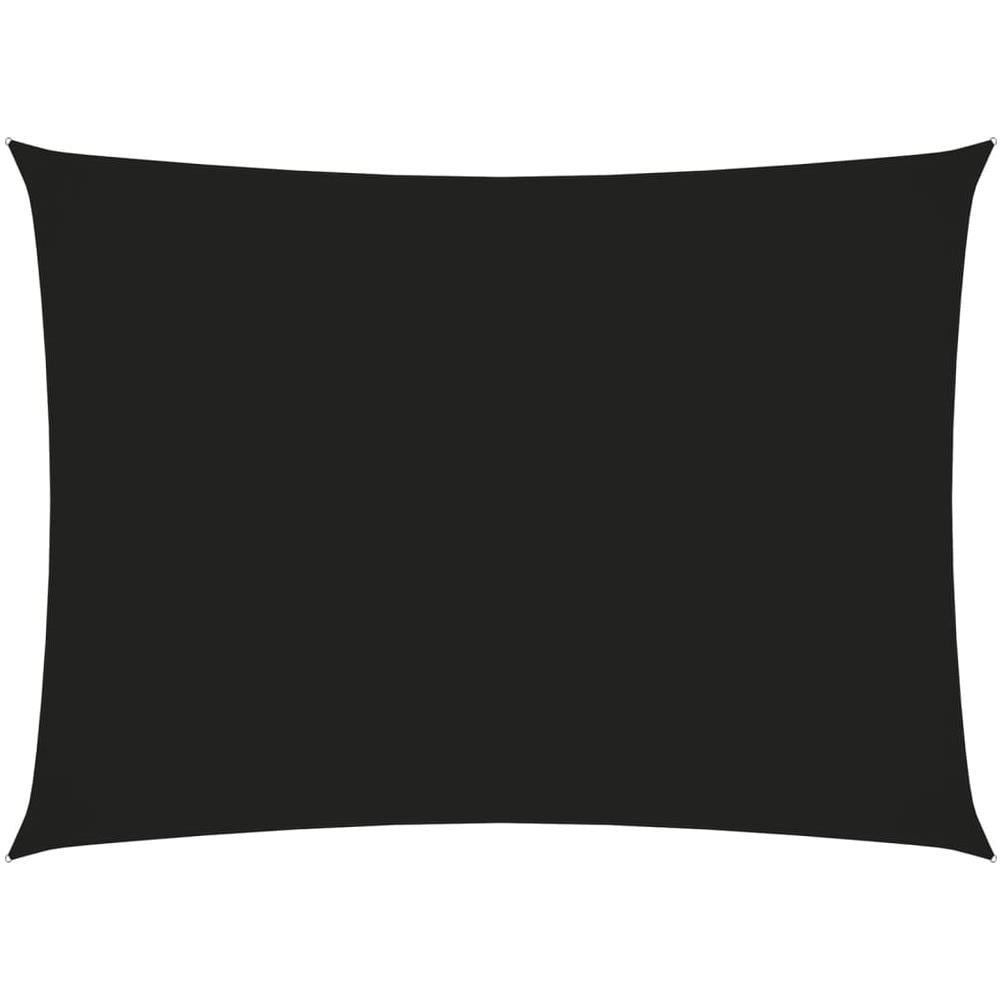 Parasole a Vela Oxford Rettangolare 2,5x4 m Nero - Foto 1