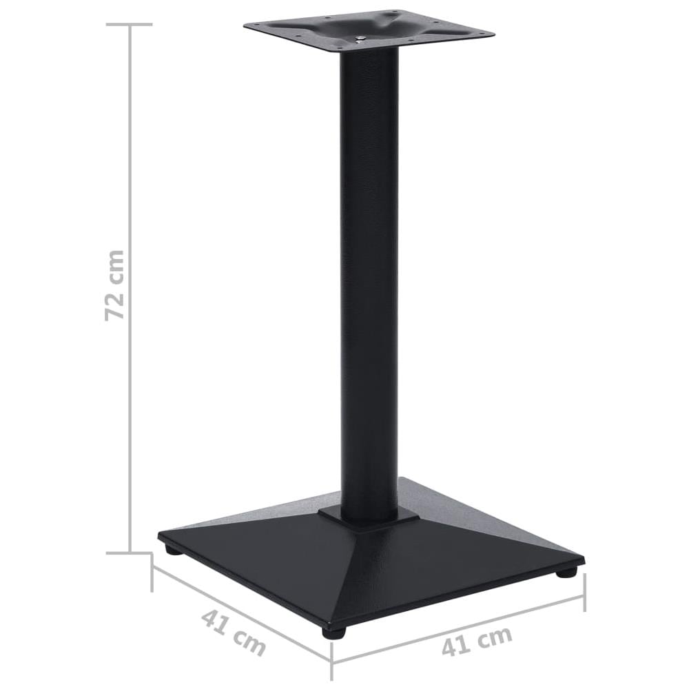 Gamba Per Tavolino Da Bar Nero 41x41x72 Cm In Ghisa - Foto 6