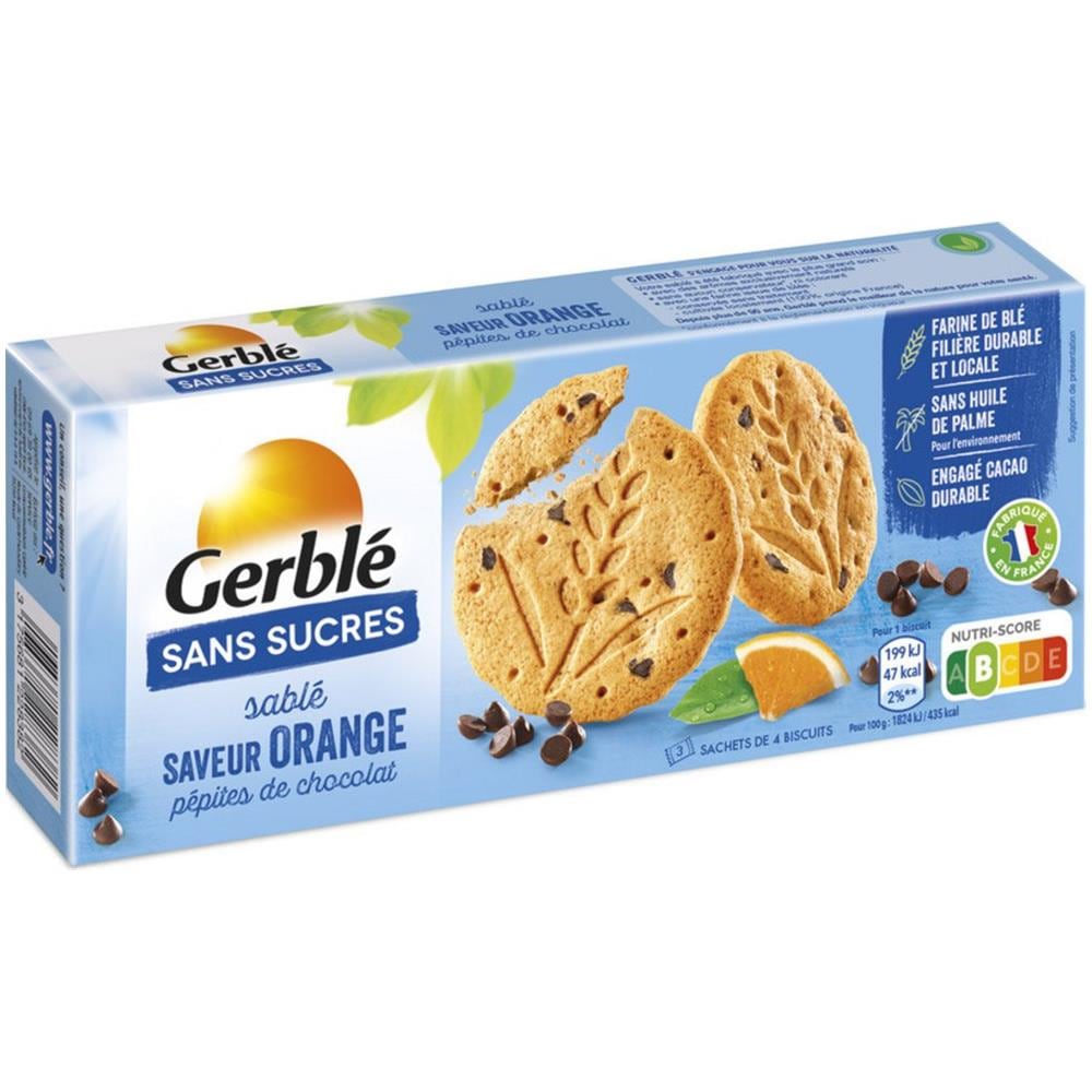 Biscuits Sablés Orange Pépites De Chocolat Sans Sucres - Foto 1