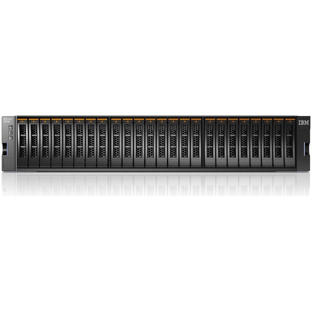Storwize V3700, HDD, SSD, Serial Attached SCSI, Armadio (2U) , iSCSI, 10 - 35 C, 10 - 90% - Foto 1