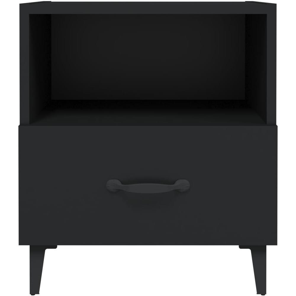 Comodino Nero In Legno Multistrato - Foto 2