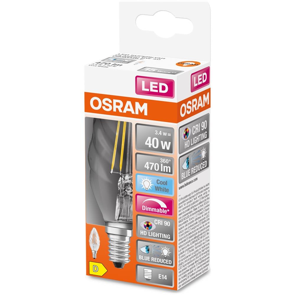 Lampada Led Dimmerabile Superstar Con Resa Cromatica Particolarmente Elevata (cri90), E14-base Vetro Smerigliato, bianco Freddo (4000k), 470 Lumen, Sostituzione Delle Lampade 40w, , 1-confezione - Foto 2