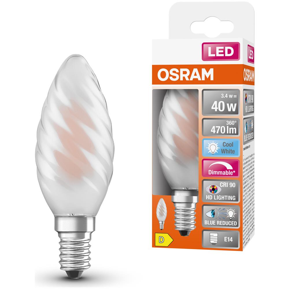 Lampada Led Dimmerabile Superstar Con Resa Cromatica Particolarmente Elevata (cri90), E14-base Vetro Smerigliato, bianco Freddo (4000k), 470 Lumen, Sostituzione Delle Lampade 40w, , 1-confezione - Foto 5