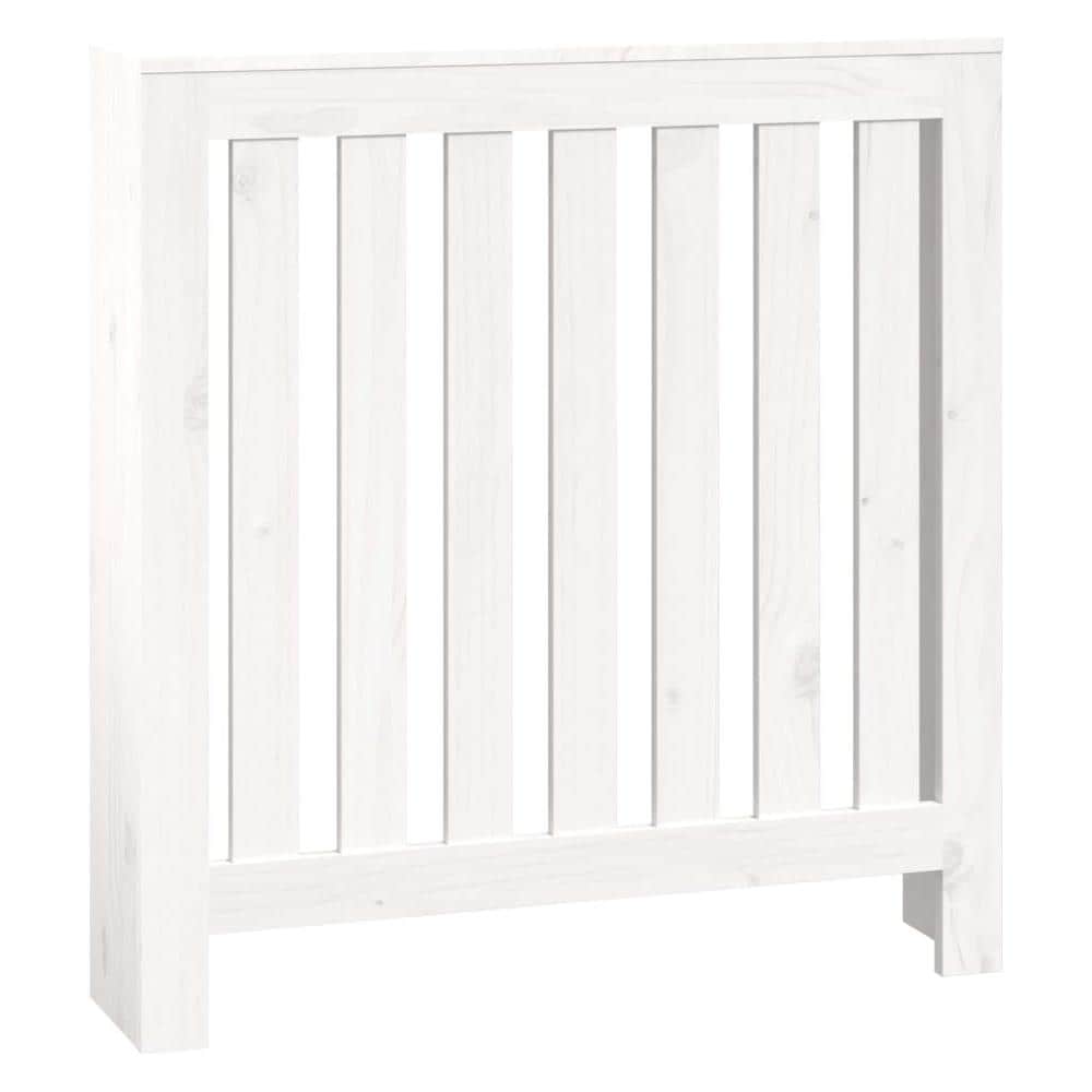 Copertura Termosifone Bianca 79,5x19x84 cm Legno Massello Pino - Foto 3