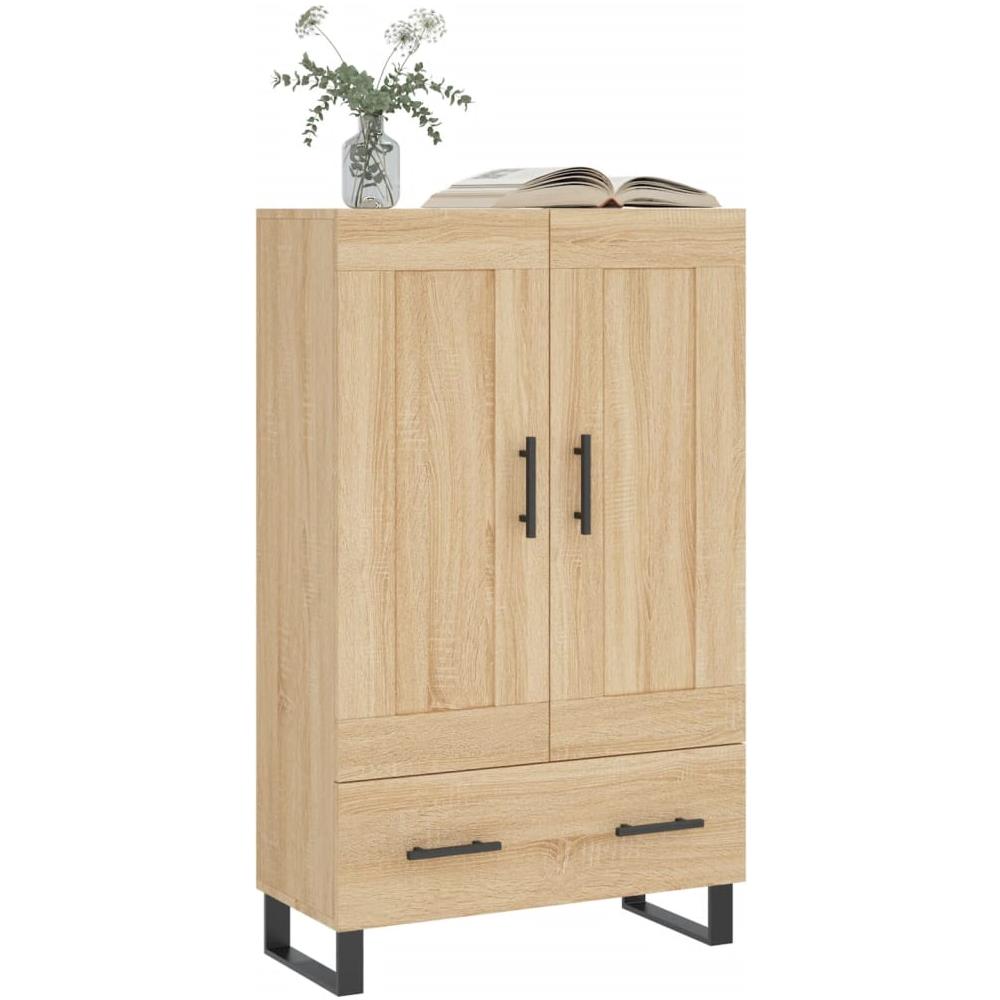 Credenza Rovere Sonoma 69,5x31x115 Cm In Legno Multistrato - Foto 3