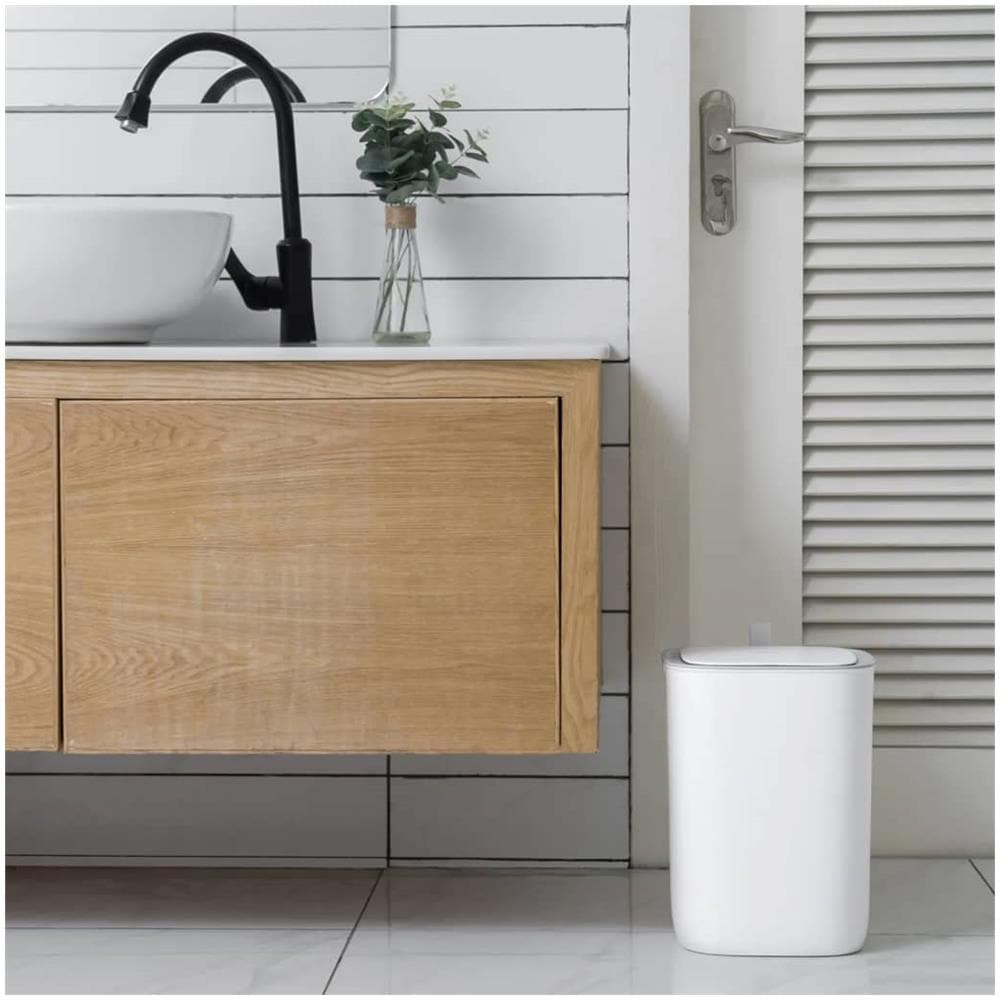 Pattumiera con Sensore Smart Morandi 12 L Bianca - Foto 1