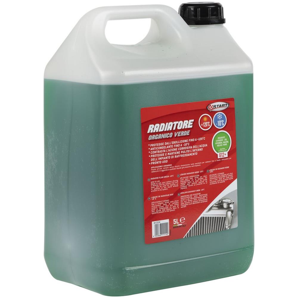 Liquido Radiatore Verde G12+ Da 5 Litri - Contrasta Lâ€™azione Corrosiva Dellâ€™acqua - Protegge Dallâ€™ebollizione Fino A +120â°c E Agisce Da Anticongelante Fino A -10â°c - Foto 3
