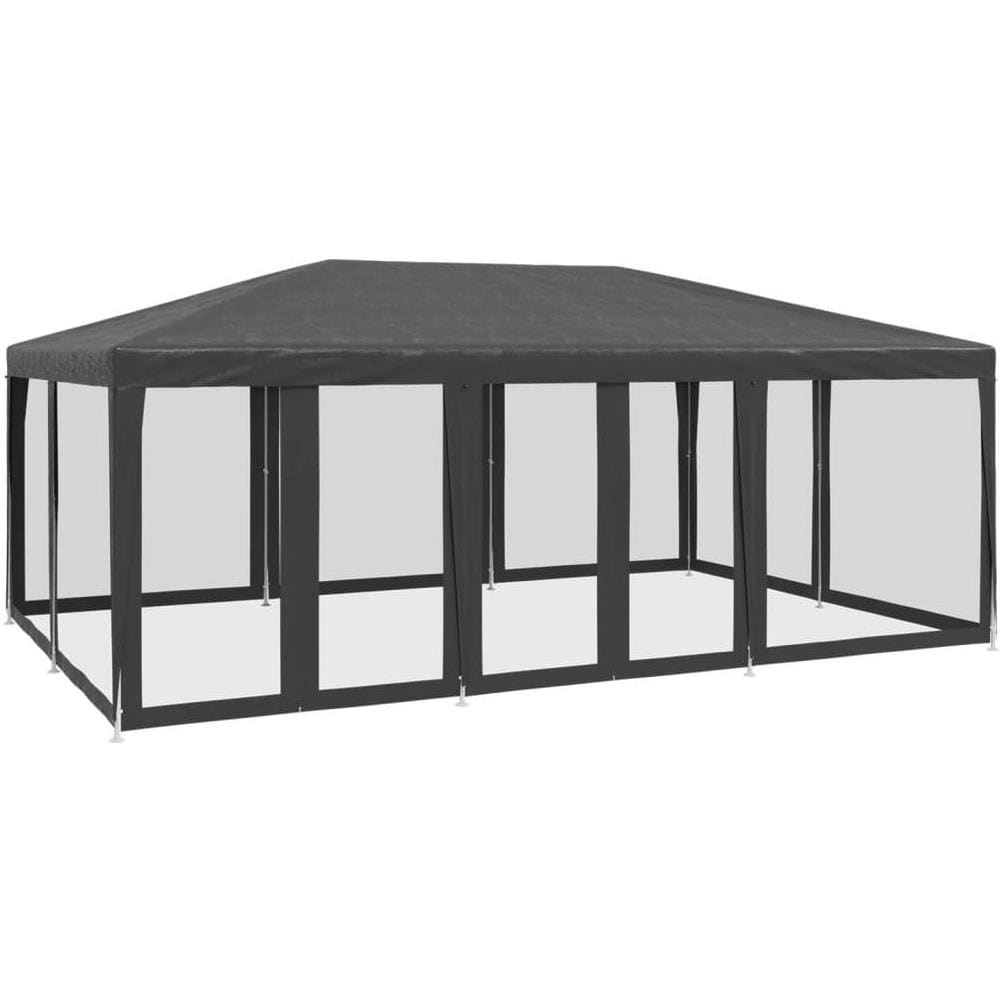 Tenda per Feste con 10 Pareti in Rete Antracite 6x4 m in HDPE - Foto 1