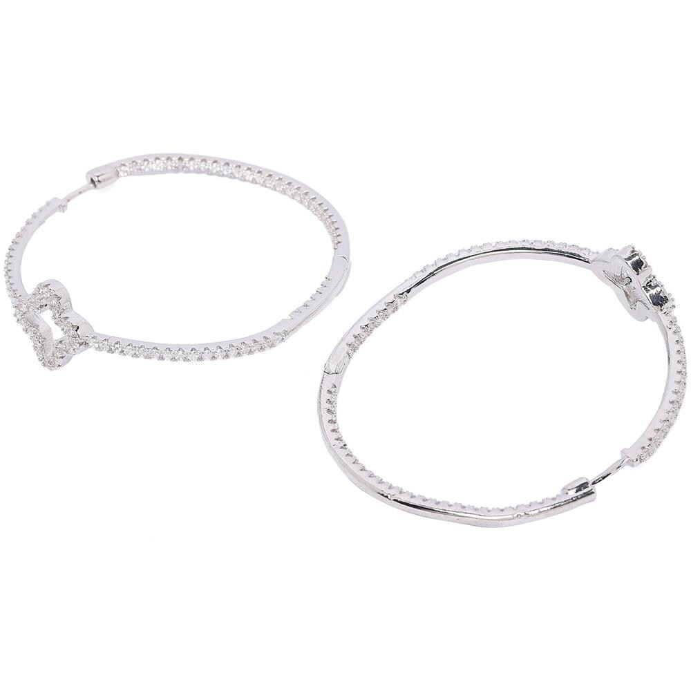 Orecchini a Cerchietti Trifoglio - Foto 2