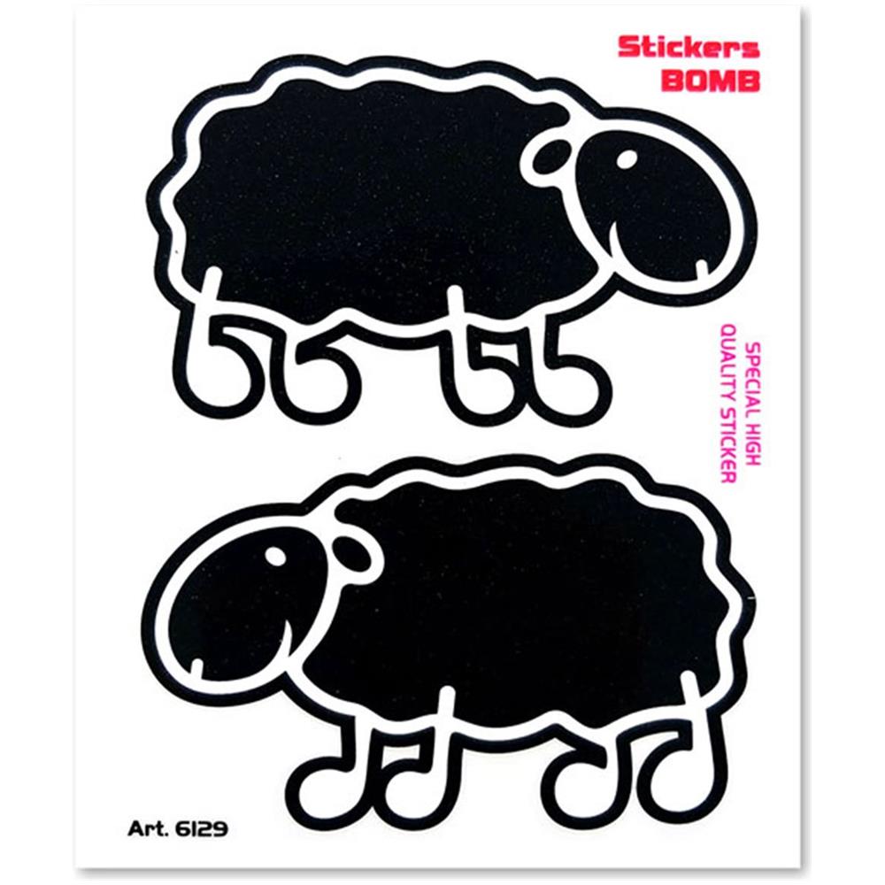 4R  Adhésif Sticker Bomb Crâne, 10 x 12 cm