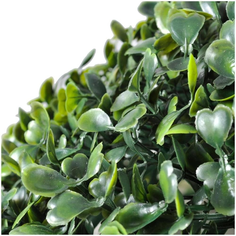 Sfera Artificiale Arte Topiaria Foglie In Legno Di Bosso 27 Cm 2 Pezzi - Foto 8