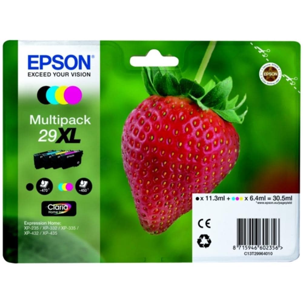 C13T29964022 Cartuccia Ink Originale Nera / Ciano / Gialla / Magenta per XP-235 Capacità 1820 Pagine - Foto 1