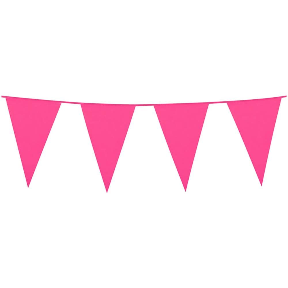 Ghirlanda Di Bandierine Fucsia 10 M Taglia Unica - Foto 1
