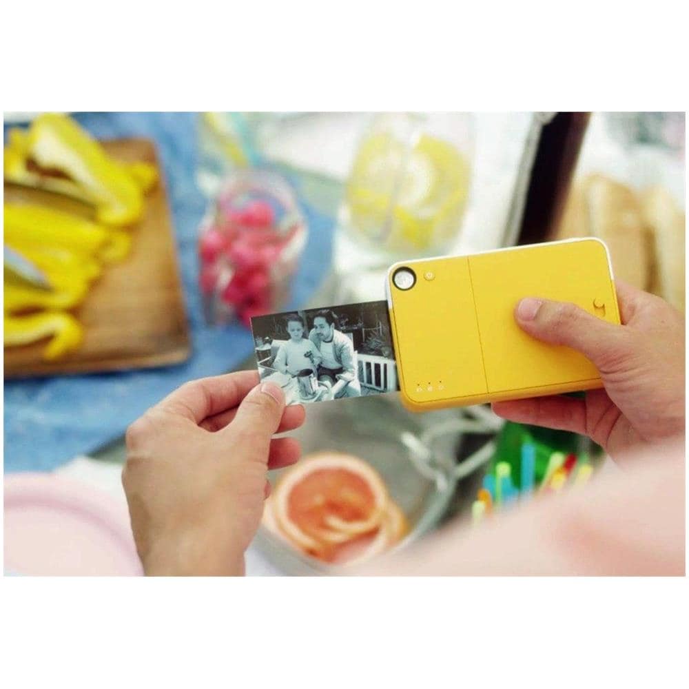 Macchina Fotografica a Stampa Istantanea 10 Mpx Slot MicroSD Colore Giallo - Foto 8