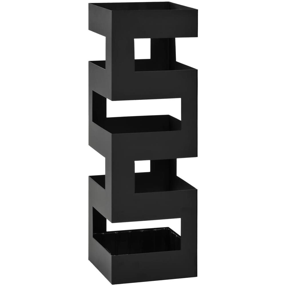 Porta Ombrelli in Acciaio Nero - Foto 1