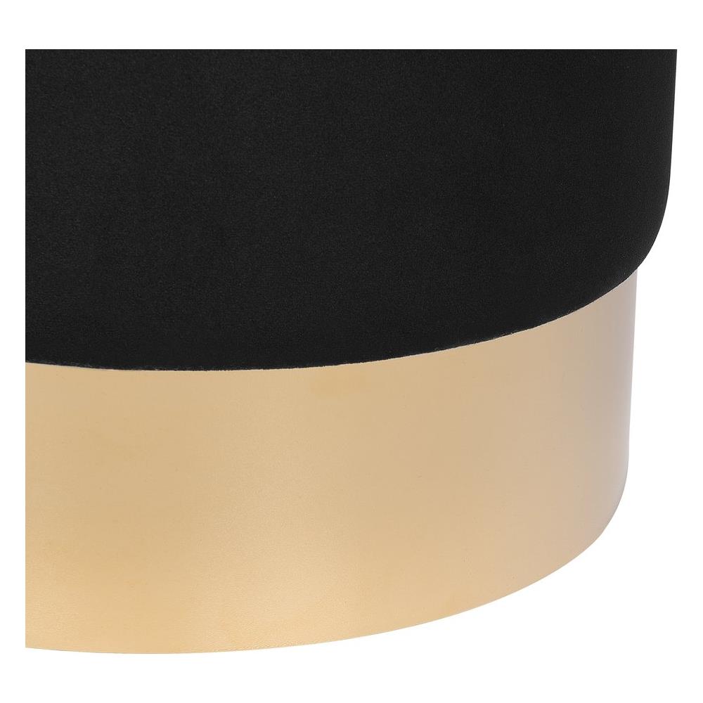 Pouf In Velluto Nero Sophia - Foto 2