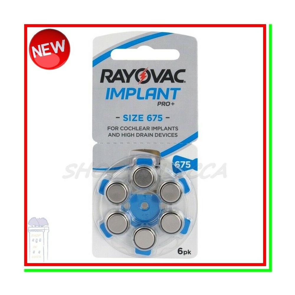 6 Batterie Pile Apparecchi Acustici Cocleari Implant Pro+ 675cp 6impmf - Foto 1