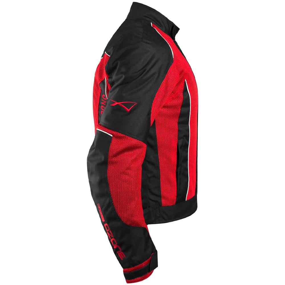 Giacca Donna Moto Estiva Protezioni Omologate Tessuto Mesh Traspirante Rosso L - Foto 5