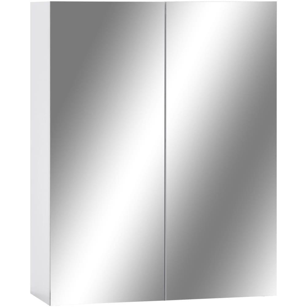 Armadietto A Specchio Bianco 60x15x75 Cm In Mdf - Foto 2