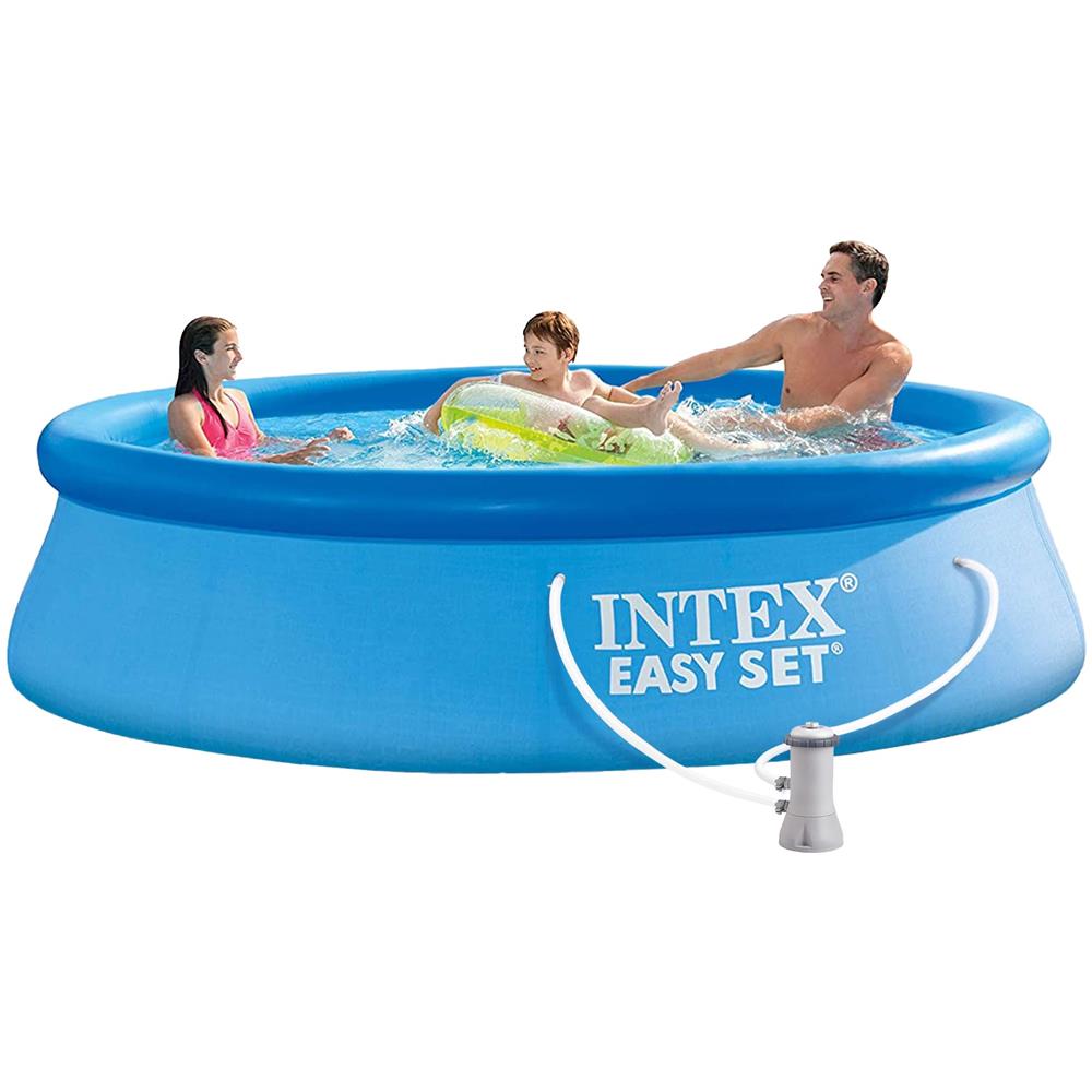 Piscina Easy Set Gonfiabile Rotonda Per Tutta La Famiglia Con Filtro Per Acqua Ø 366 X 76 Cm - Foto 6