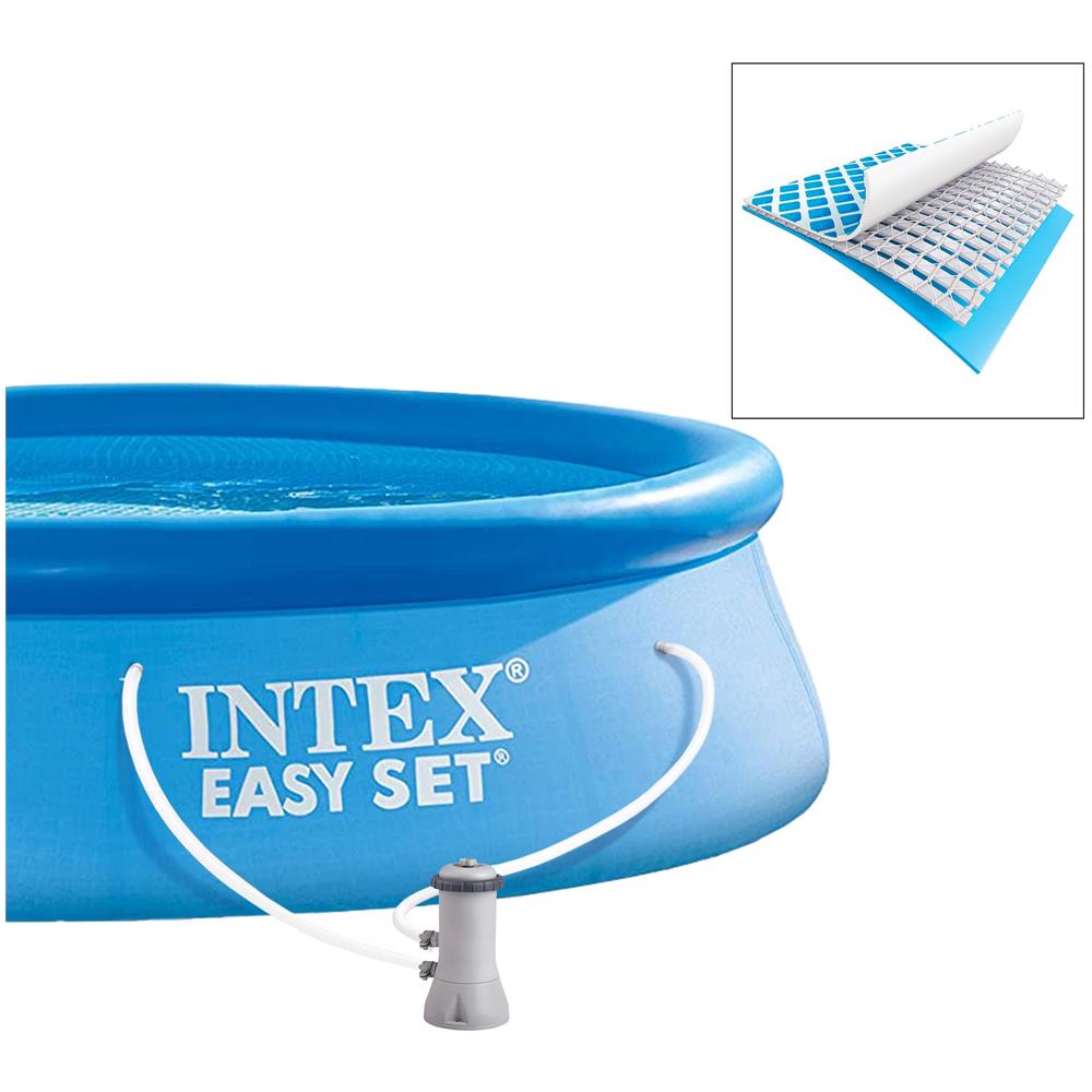 Piscina Easy Set Gonfiabile Rotonda Per Tutta La Famiglia Con Filtro Per Acqua Ø 366 X 76 Cm - Foto 2