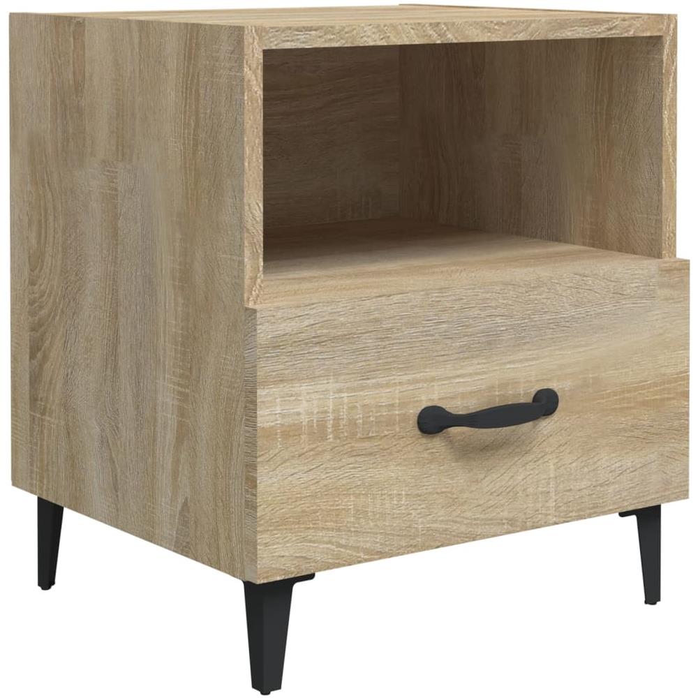 Comodino Rovere Sonoma In Legno Multistrato - Foto 1