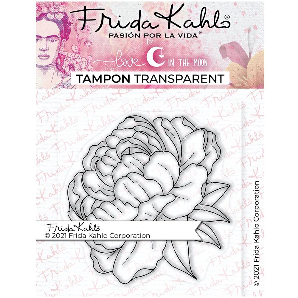 Timbro Trasparente - Peonia 1 - 9,5 X 6,5 Cm - Foto 1