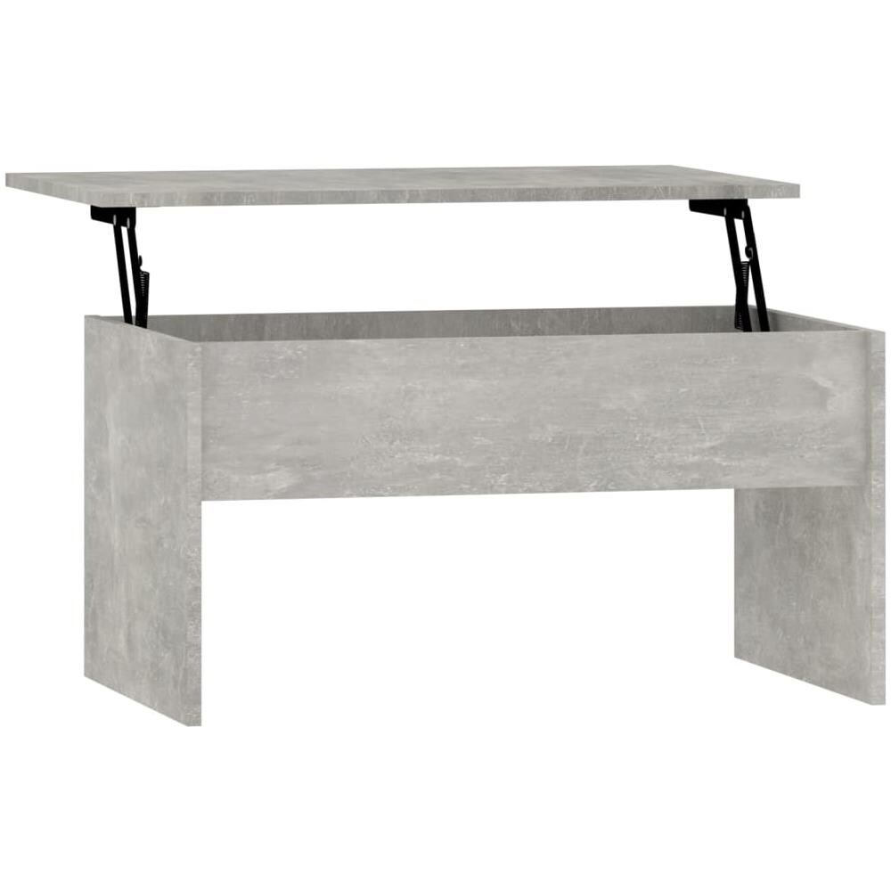 Tavolino Grigio Cemento 80x50,5x41,5 Cm In Legno Multistrato - Foto 1