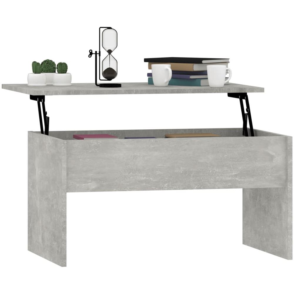 Tavolino Grigio Cemento 80x50,5x41,5 Cm In Legno Multistrato - Foto 8