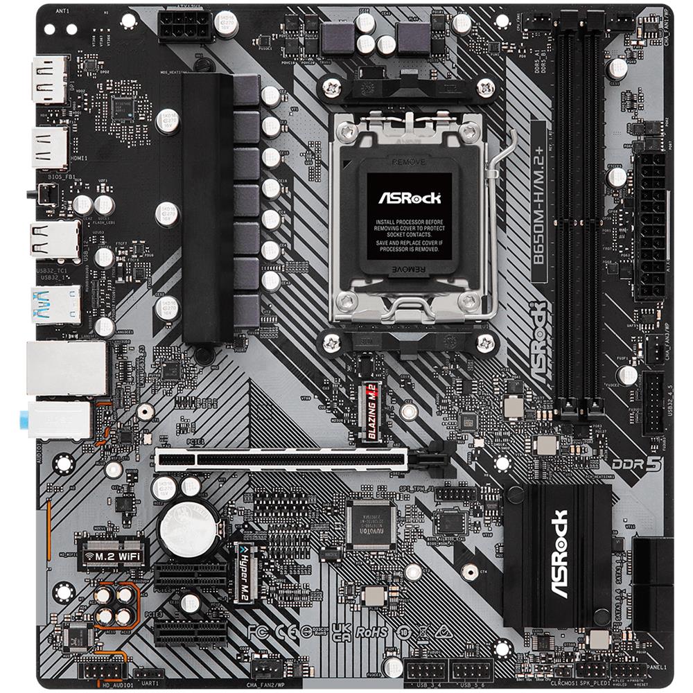 Scheda Madre B650M-H /M. 2+ Socket AM5 Chipset AMD B650 micro ATX - Foto 1
