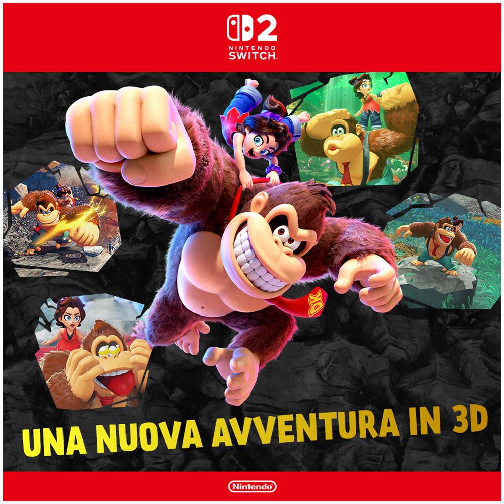 Donkey Kong Bananza Standard Tedesca, DUT, Inglese, ESP, Francese, ITA, Giapponese, Coreano, Russo Switch 2 - Foto 2