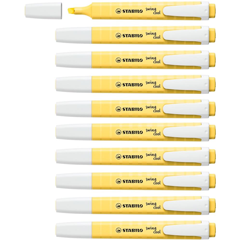 swing cool Pastel - Evidenziatore - Confezione da 10 - Giallo Banana - Foto 1