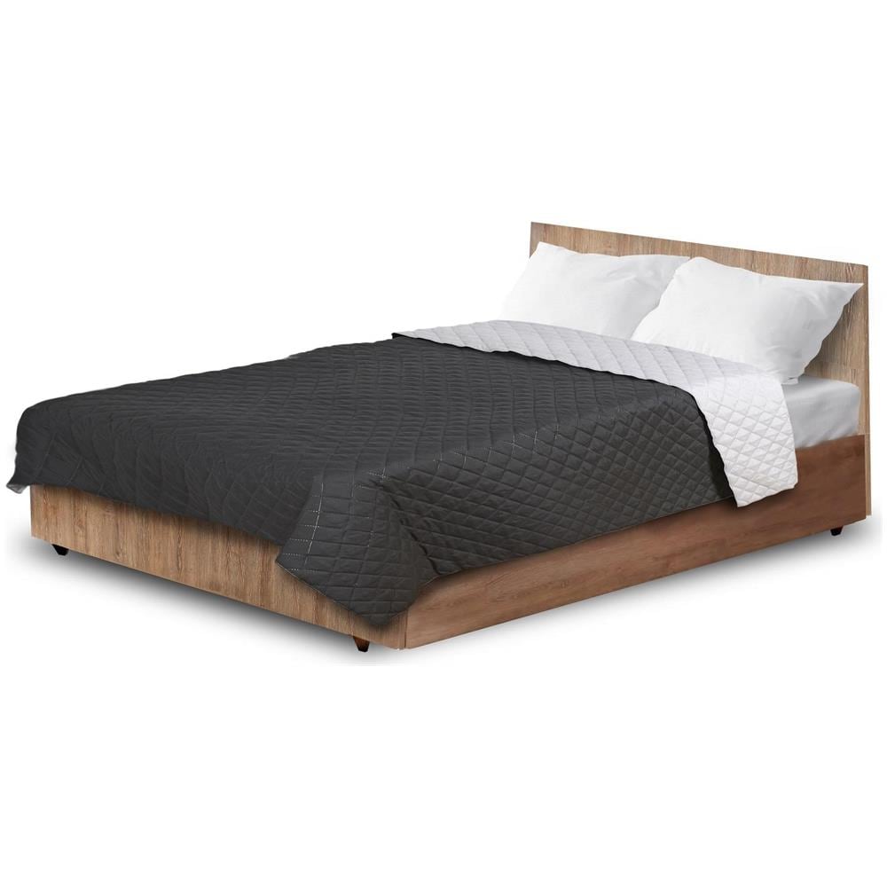 Copriletto Ultrasuoni 220x240 cm Personalizzabile Grigio Nero Cuscino - Foto 1