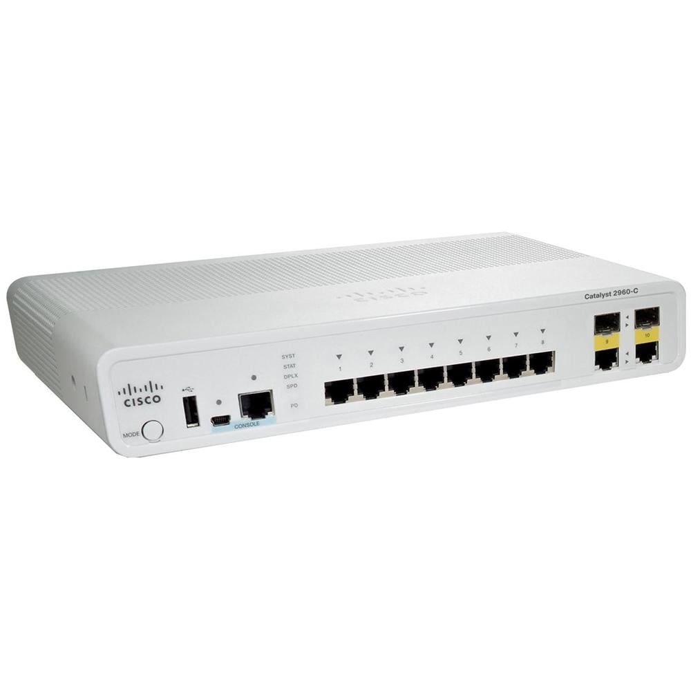 Catalyst 2960C Switch 8 Porte Gigabit Ethernet 10/100/1000 + 1 SFP - Foto 1