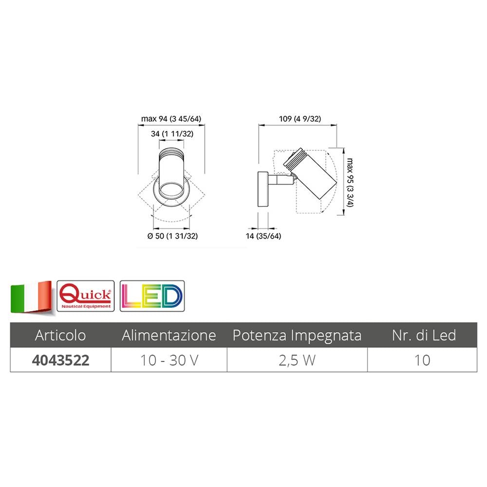 Faretto Orientabile Jacob - Foto 2