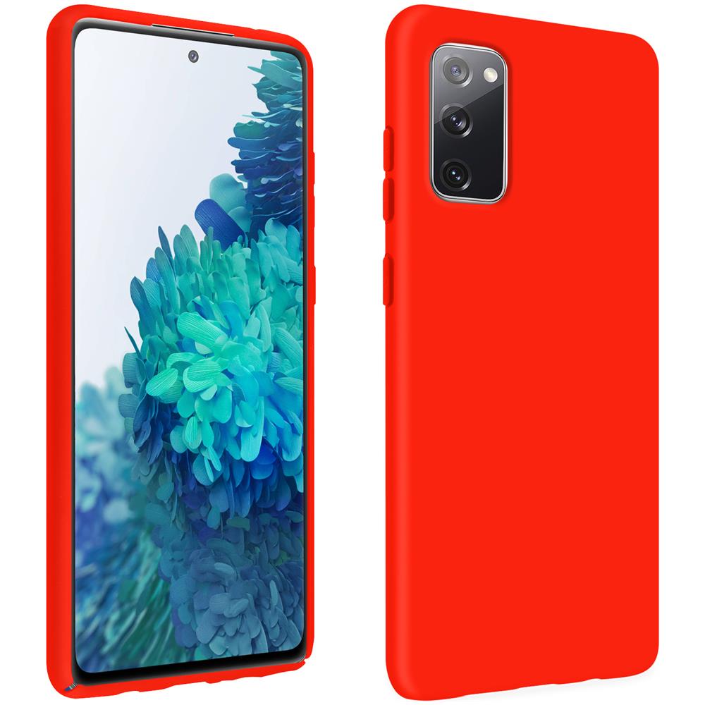 Cover Silicone Samsung Galaxy S20 Fe Semi-rigida Opaca Soft Touch Rosso - Foto 1