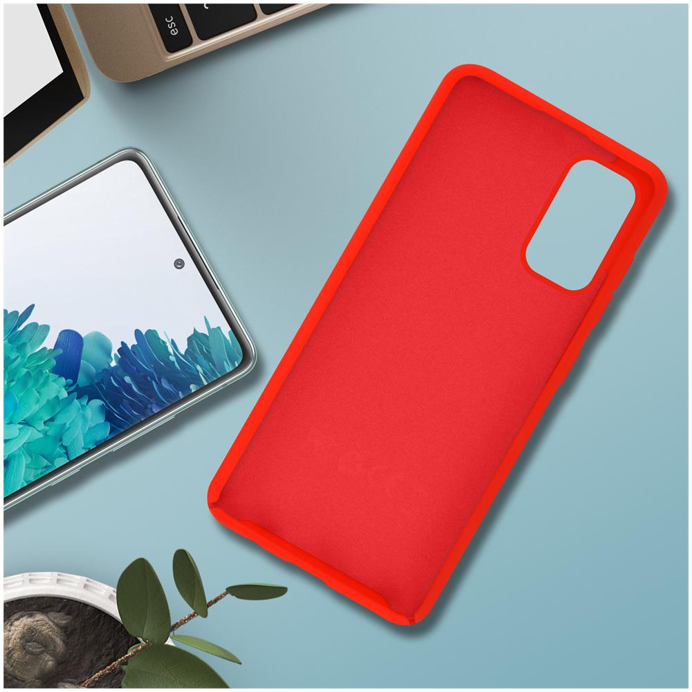 Cover Silicone Samsung Galaxy S20 Fe Semi-rigida Opaca Soft Touch Rosso - Foto 5