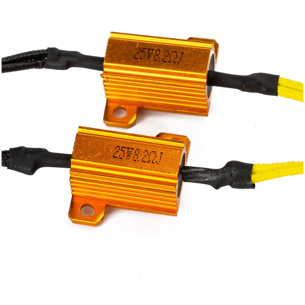 Coppia Resistenze Moto Alluminio 25w Led Frecce Direzione Mini Lampeggiatore - Foto 2
