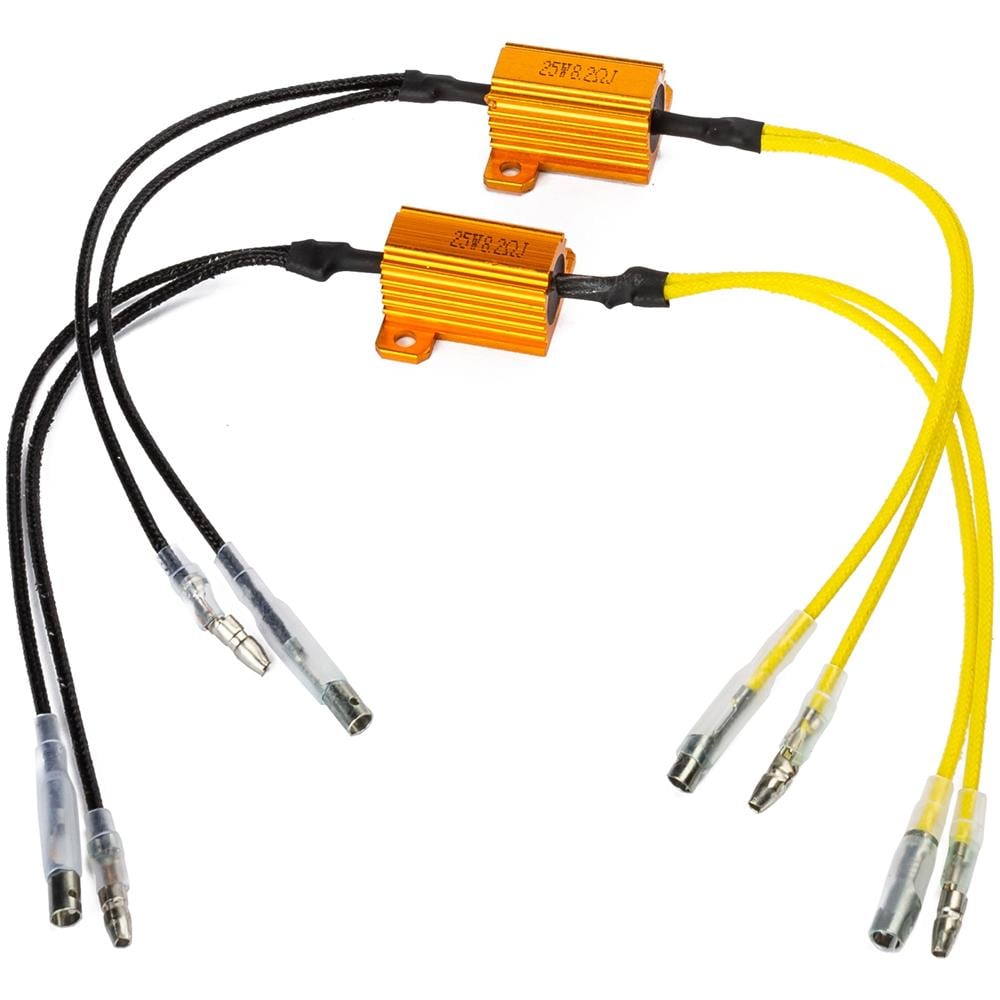 Coppia Resistenze Moto Alluminio 25w Led Frecce Direzione Mini Lampeggiatore - Foto 1