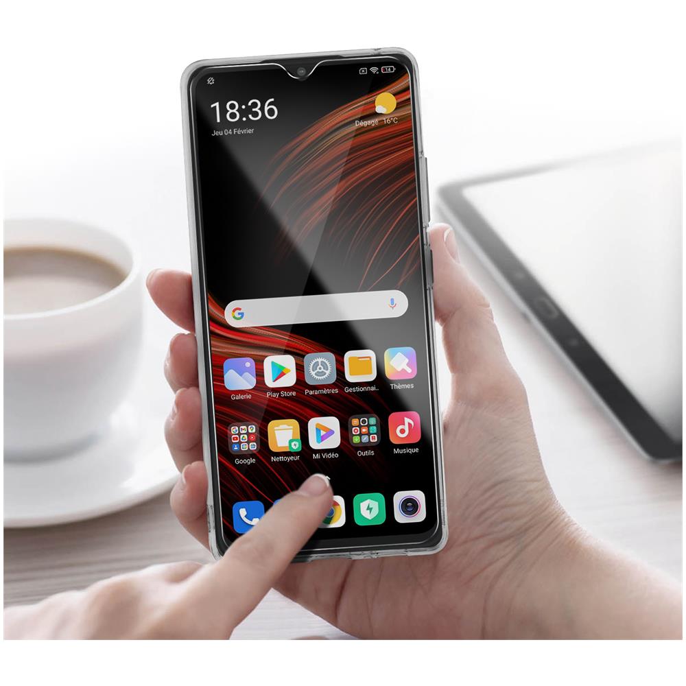 Cover Xiaomi Poco M3 Silicone + Vetro Temperato Bordi Neri - Foto 2