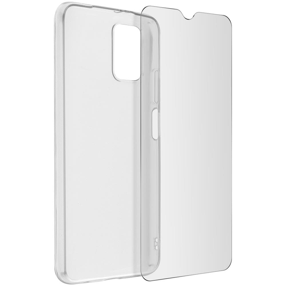 Cover Xiaomi Poco M3 Silicone + Vetro Temperato Bordi Neri - Foto 1