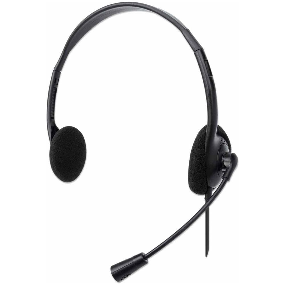 Stereo Usb Headset, Lightweight Over-ear Design, Adjustable Microphone, Usb-a Plug, Black - Headset - On-ear - Kabelgebunden - Usb-a - Foto 1