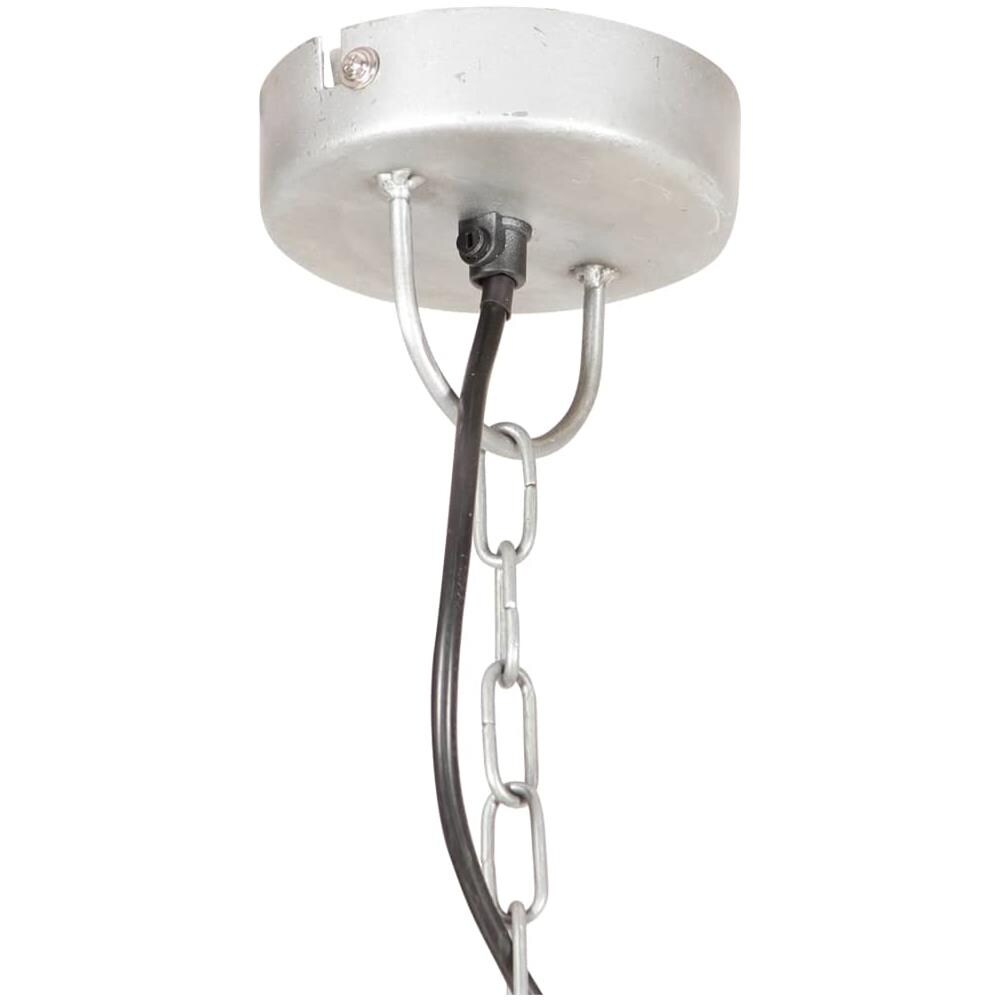 Lampada a Sospensione Vintage 25 W Argento Rotonda 31 cm E27 - Foto 3