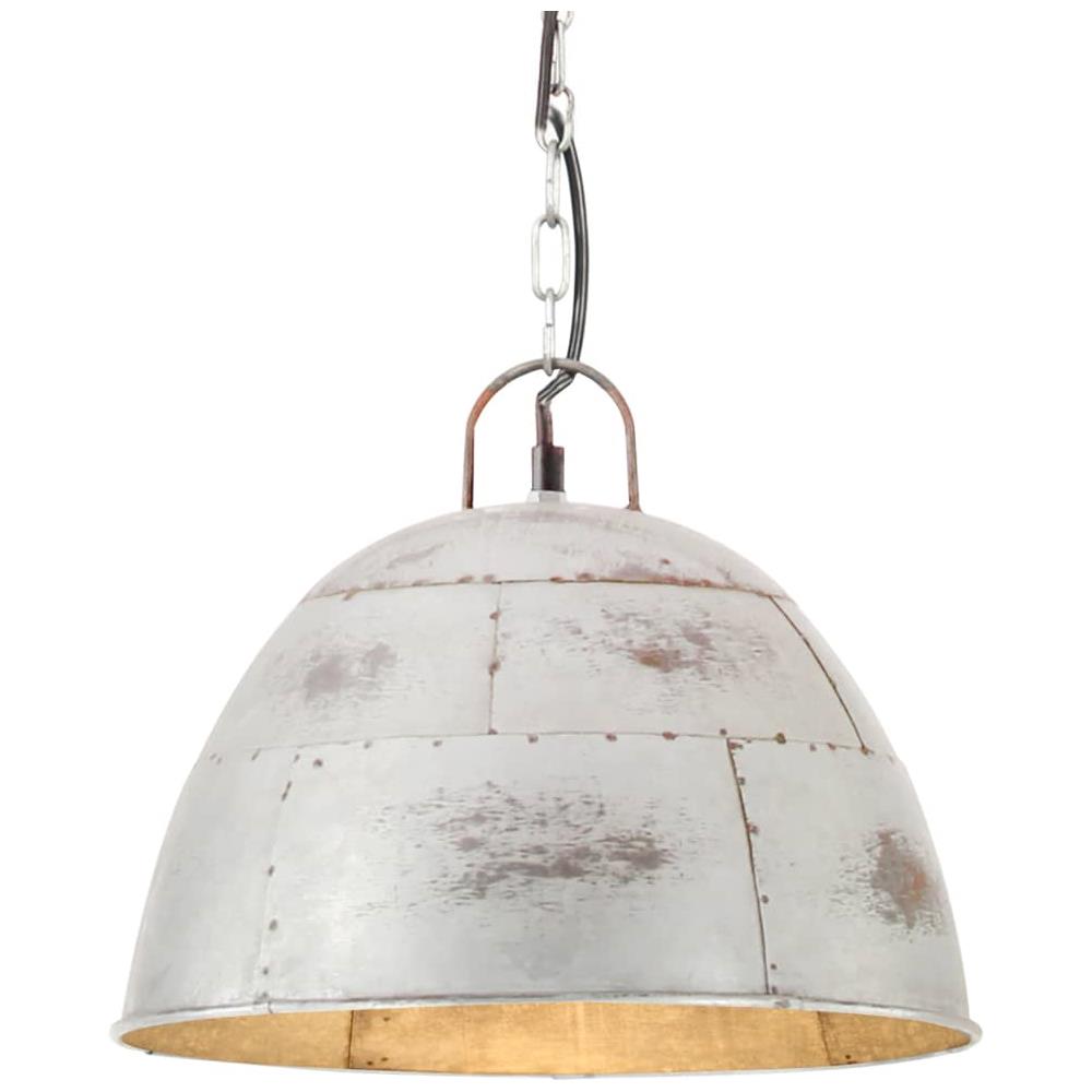 Lampada a Sospensione Vintage 25 W Argento Rotonda 31 cm E27 - Foto 1