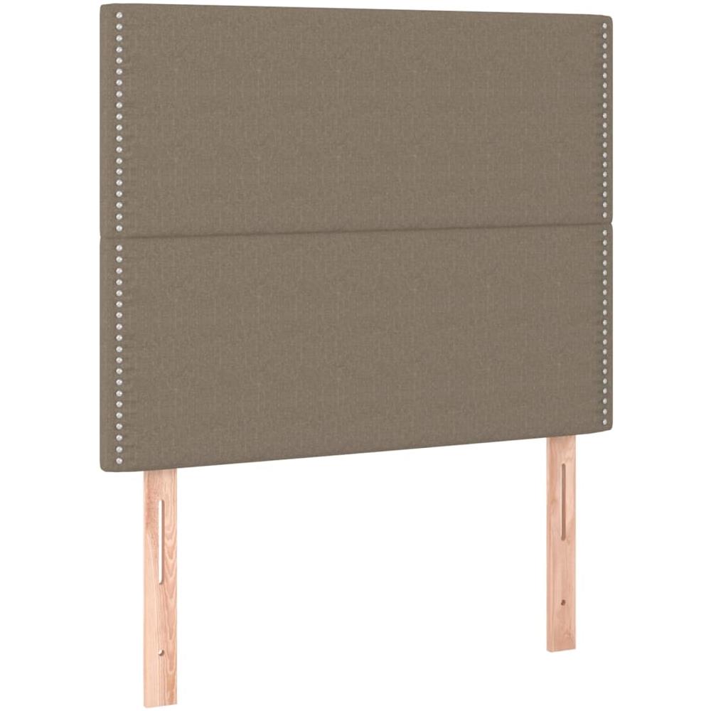 Testiera 2 Pz Tortora 100x5x78/88 Cm In Tessuto - Foto 2