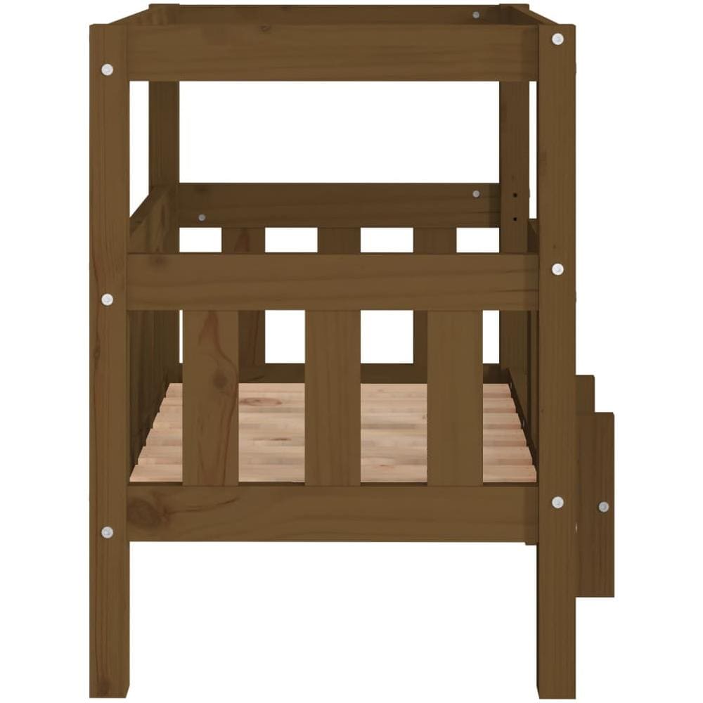 Cuccia per Cani Miele 65,5x43x70 cm in Legno Massello di Pino - Foto 2